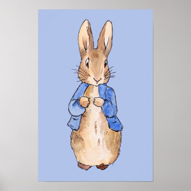 Classic Bunny Rabbit Nursery Wall Art (Front)