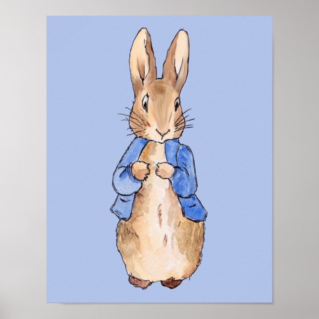 Classic Bunny Rabbit Nursery Wall Art (Front)