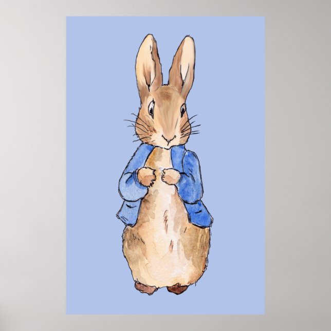 Classic Bunny Rabbit Nursery Wall Art (Front)