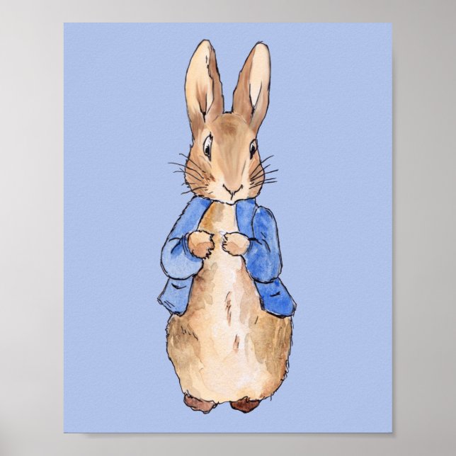Classic Bunny Rabbit Nursery Wall Art (Front)