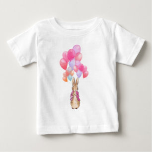 Classic bunny rabbit pink jacket baby T-Shirt
