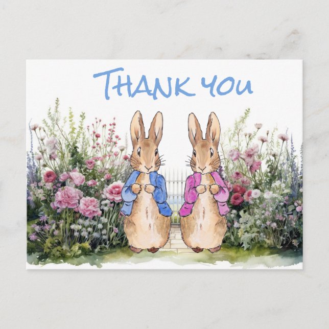Classic bunny rabbit  postcard (Front)