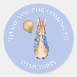 Classic bunny rabbit Thank you Round Sticker