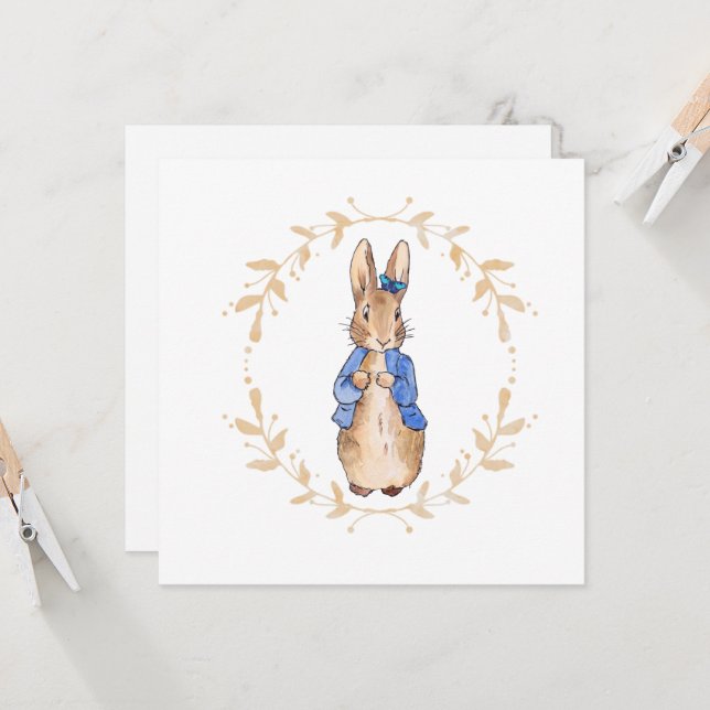 Classic Bunny rabbit with a butterfly (Front/Back In Situ)