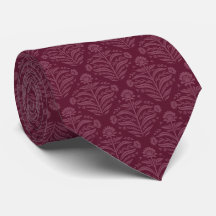 Classic Burgundy Damask Pattern