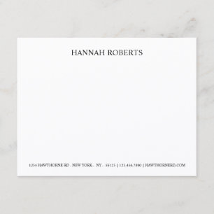 Classic Business Black Elegant Minimalist Card