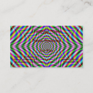 Classic Business Card   Twelve Pointed Psychedelic