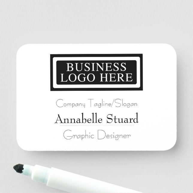 Classic Business Modern Employee Name tag (In Situ)