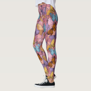 Classic Butterfly Camo Inspired Fashion Crossfit Leggings