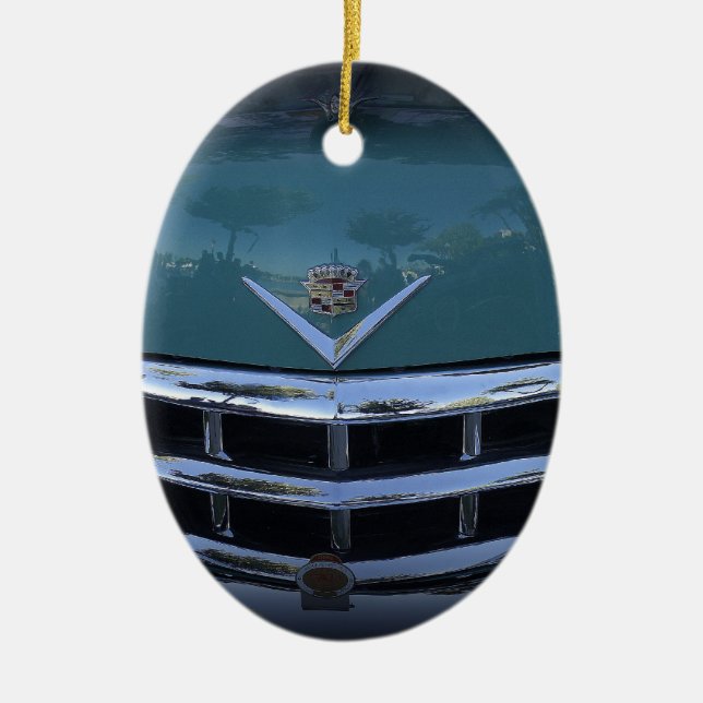 Classic Cadi Ceramic Tree Decoration (Front)