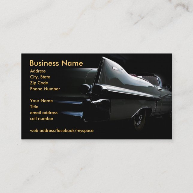 Classic Cadillac Business Card (Front)