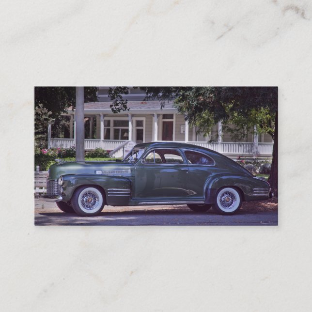 Classic Cadillac Nostalgic Americana Business Card (Front)