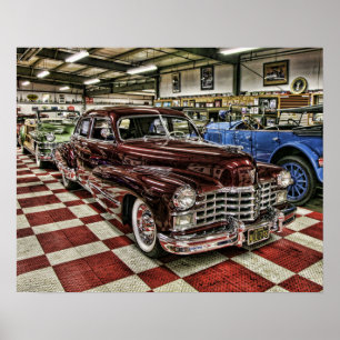 Classic Cadillac street rod Poster