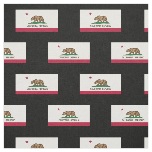 Classic California State Flag Fabric (Swatch)