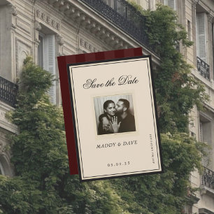 Classic Calligraphy Nostalgic Luxury Save the Date