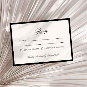 Classic Calligraphy Old Money QR Code Rsvp Invitation