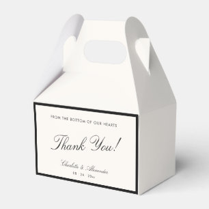 Classic Calligraphy Old Money Wedding Favour Box