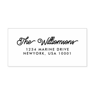Classic Calligraphy Return Address Self-inking Stamp