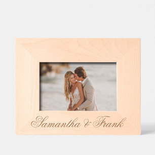 Classic Calligraphy Wedding Etched Frames