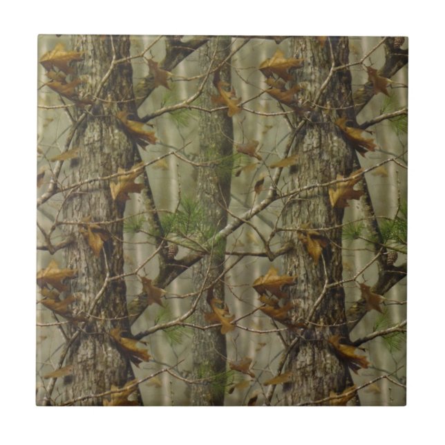 Classic Camouflage Ceramic Tile (Front)