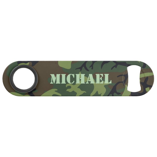 Classic Camouflage Green Pattern Personalised (Front (Horizontal))