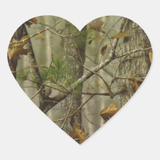 Classic Camouflage Heart Sticker