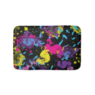 Classic Camouflage: Seamless Vintage Pattern Bath Mat