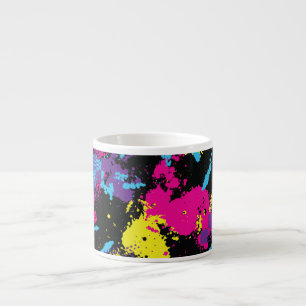 Classic Camouflage: Seamless Vintage Pattern Espresso Cup