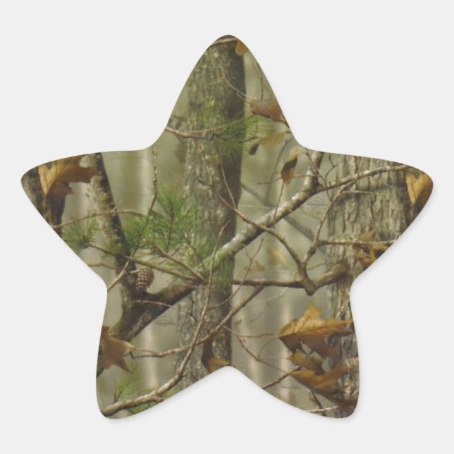 Classic Camouflage Star Sticker (Front)