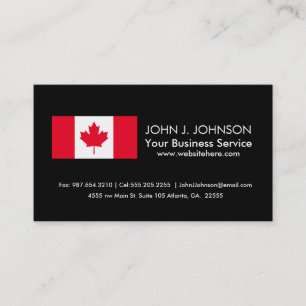 Classic Canada Flag Business Card