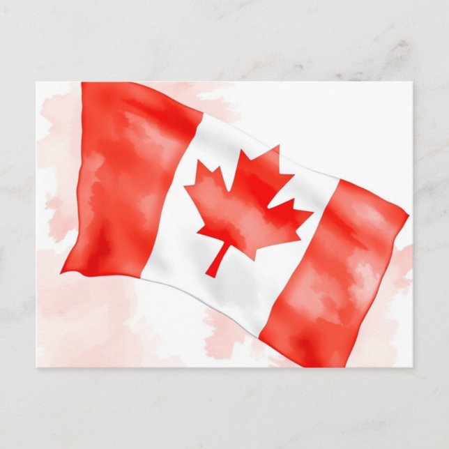 Classic Canada flag postcard (Front)