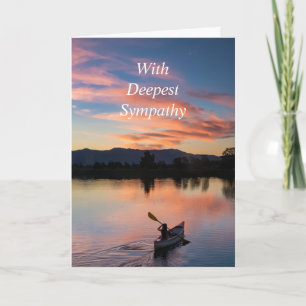 Classic Canoe Lake Summer Water Shore Card