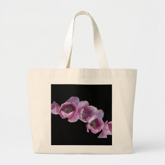 Classic Canvas Bag, "A Wave of Purple Tulips" Large Tote Bag