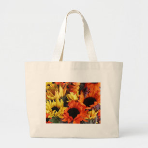 Classic Canvas Bag with Sunflowers
