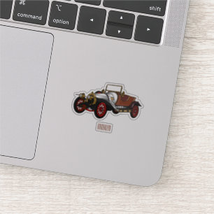 Classic car 1920 cartoon illustration