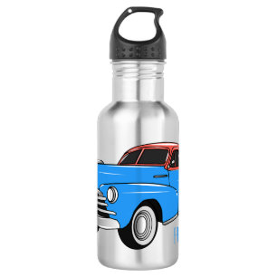 Classic car 1948 cartoon illustration 532 ml water bottle