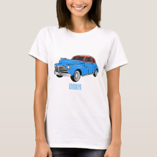 Classic car 1948 cartoon illustration T-Shirt