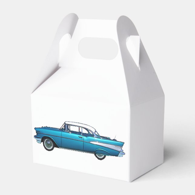 Classic car 1957 Chevy BelAire custom favour boxes (Front Side)