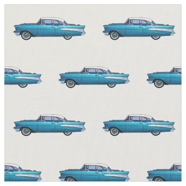 Classic car 1957 Chevy BelAire Fabric (Close Up)