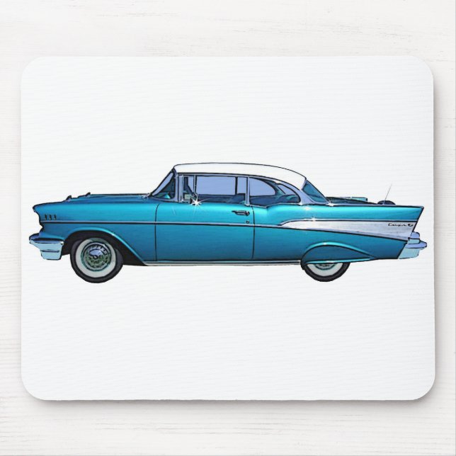 Classic car 1957 Chevy BelAire Mouse Pad (Front)