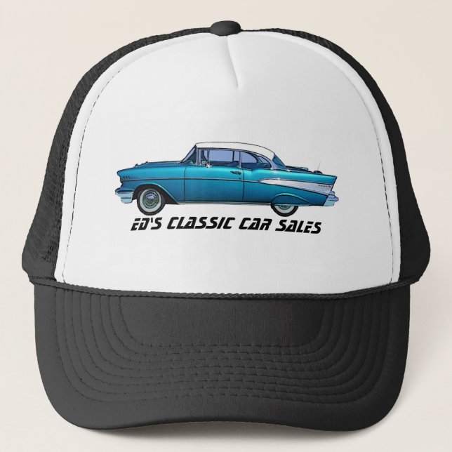 Classic car 1957 Chevy BelAire Trucker Hat (Front)