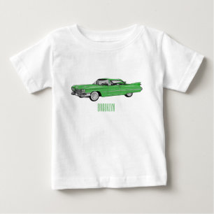 Classic car 1959 cartoon illustration baby T-Shirt