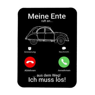 classic car 2cv Ente Silhouette smartphone Magnet
