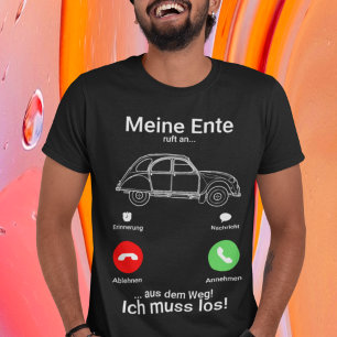 classic car 2cv Ente Silhouette smartphone T-Shirt
