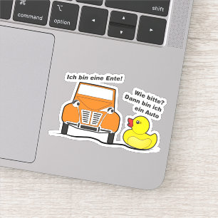 Classic Car 2cv I am a duck humor