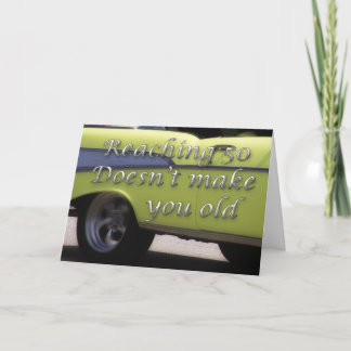Classic Car 50th Birthday Card