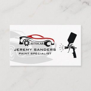Classic Car   Auto Paint Service Specialist Business Card