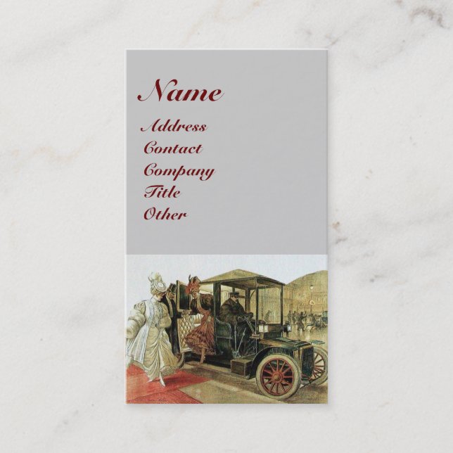 CLASSIC CAR AUTO RESTORATION ,AUTOMOTIVE Repair Business Card (Front)