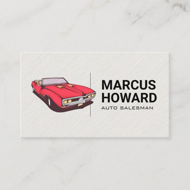 Classic Car | Auto Salesman Business Card (Front)