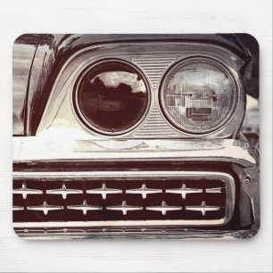 Classic Car Automobile Headlights Mouse Pad